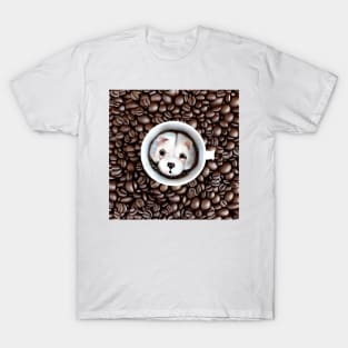 Puppuccino Coffee And Man's Best Friend The Dog T-Shirt